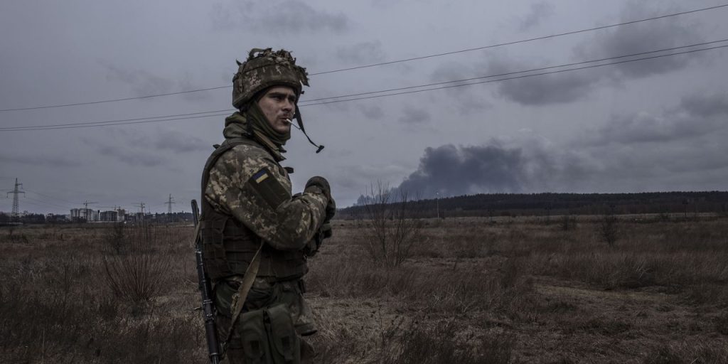 Ukrainische Spezialeinheiten halten dem russischen Angriff an der Front in Kiew stand