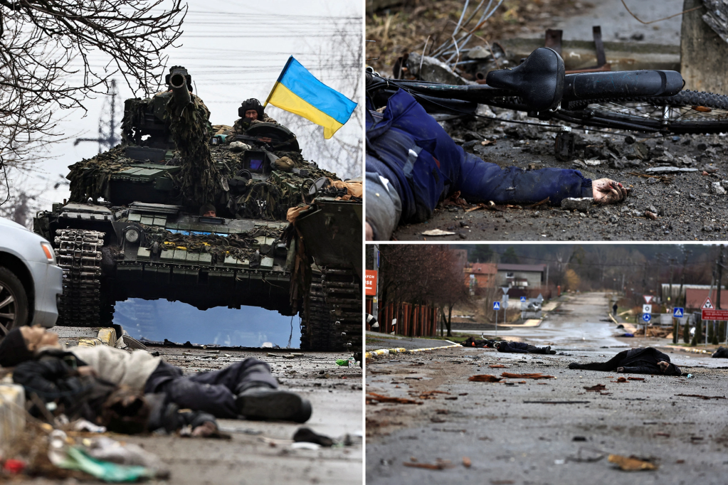 Der Bürgermeister einer ukrainischen Stadt sagte, die Leichen von Zivilisten seien „zerstreut“ worden.