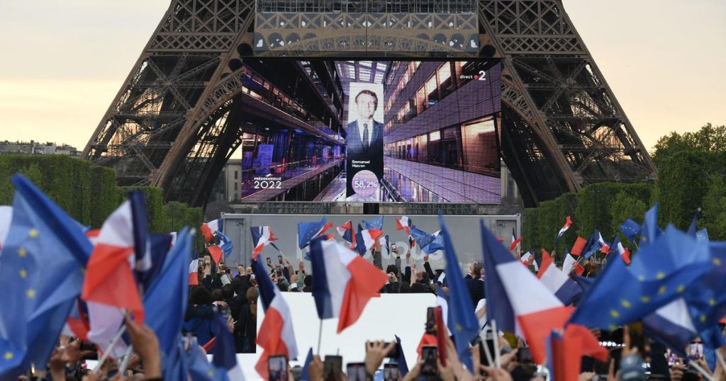 Macron ist nach dem Sieg über Le Pen wieder zum französischen Präsidenten gewählt worden