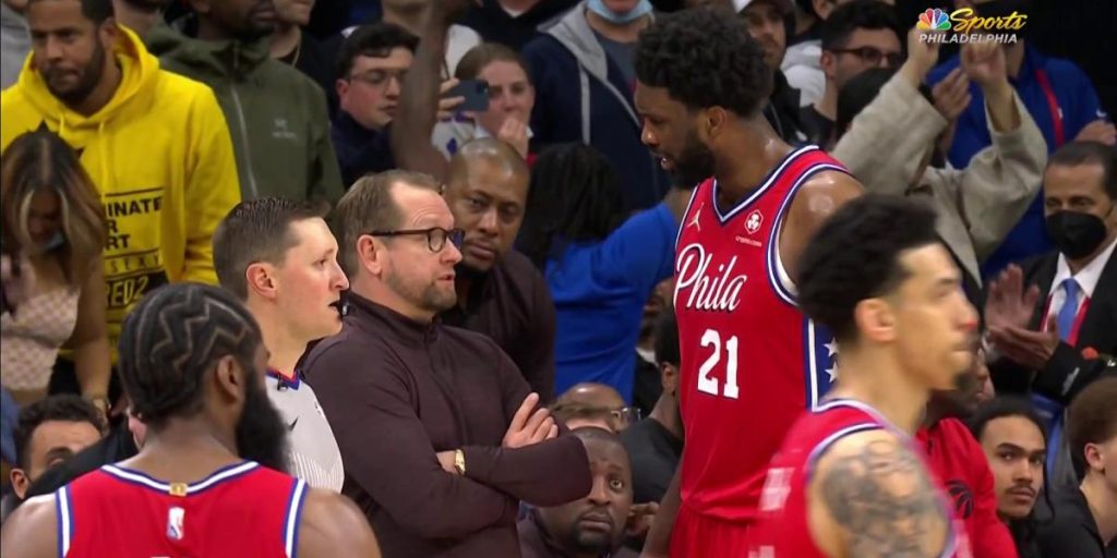 NBA Playoffs: Joel Embiid beschreibt den NSFW-Chat mit Nick Nurse am Ende von Spiel 2