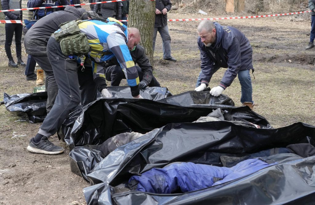 Russland ist mit weltweitem Aufschrei über Leichen auf ukrainischen Straßen konfrontiert