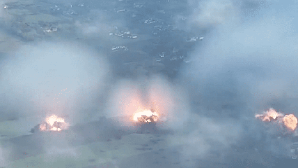 Video in der Ukraine, das massive russische Explosionen zeigt: „Wie der schrecklichste Krieg des 21. Jahrhunderts aussieht“