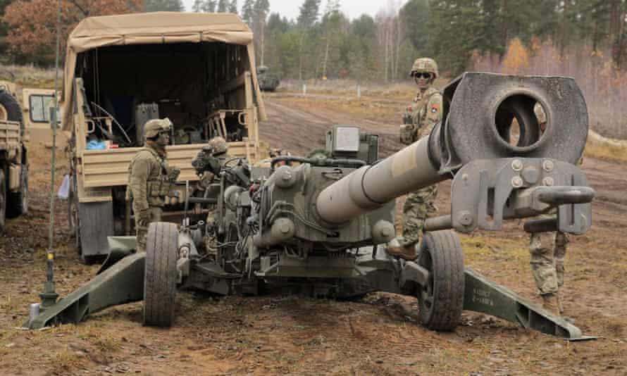 Haubitzenkanone M777 der US-Armee