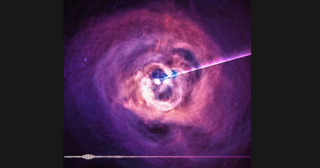 Wissenschaftler fangen den traurigen Schrei eines Schwarzen Lochs ein
