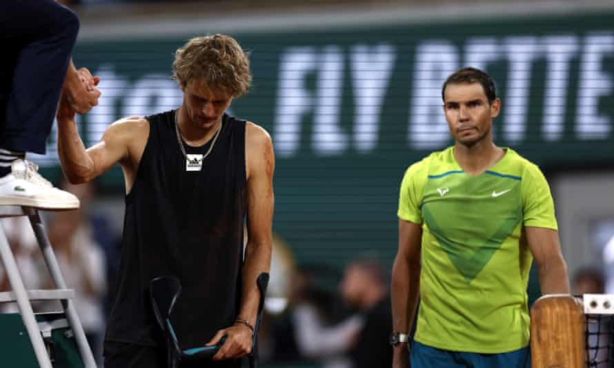 Alexander Zverev musste mit Rafael Nadal im Halbfinale ausscheiden