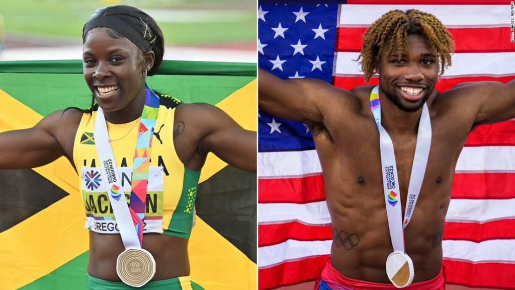 Sherica Jackson und Noah Lyles brechen Weltrekorde im 200-Meter-Lauf der Männer und Frauen