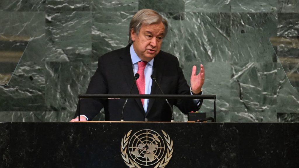 Antonio Guterres sagt, die Welt sei in Gefahr