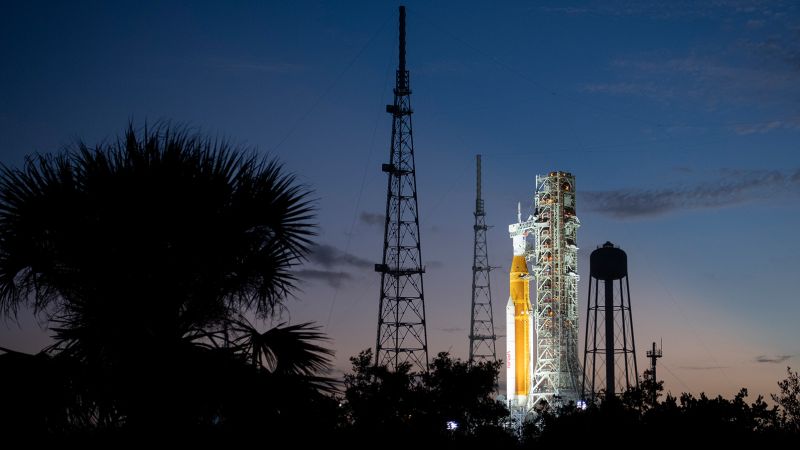 Die Artemis-1-Rakete der NASA könnte schädlichen Winden ausgesetzt sein, wenn sich ein Sturm nähert