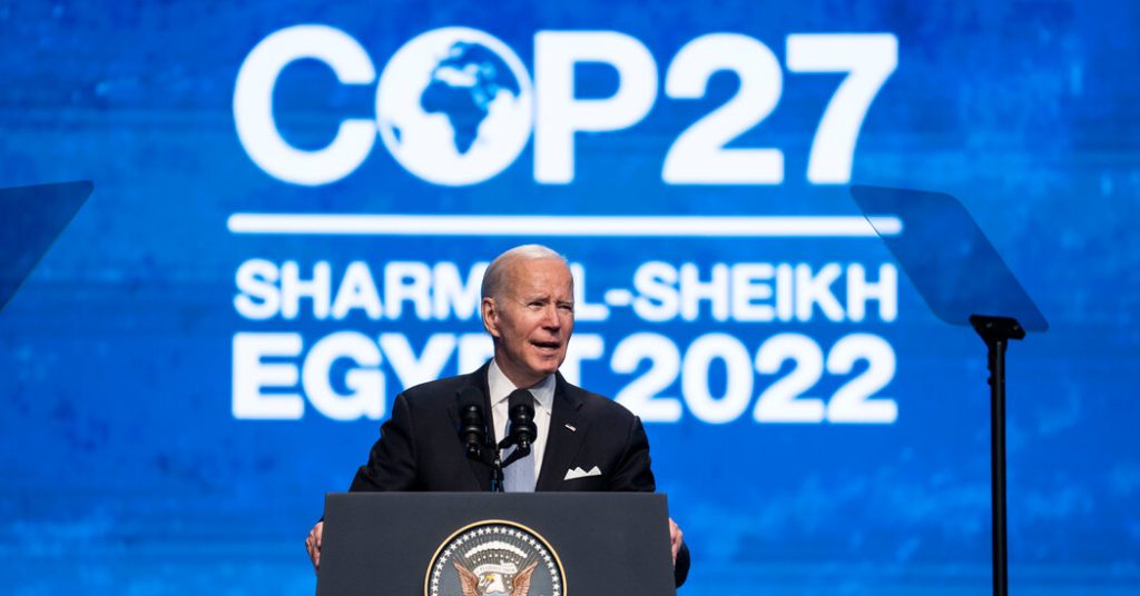 Folgendes geschah, als Biden auf dem COP27-Klimagipfel sprach