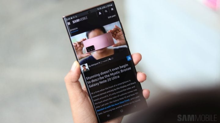 Die Samsung Galaxy Note 20-Serie erhält in den USA das Sicherheitsupdate vom Dezember 2022